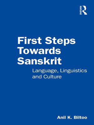 cover image of First Steps Towards Sanskrit